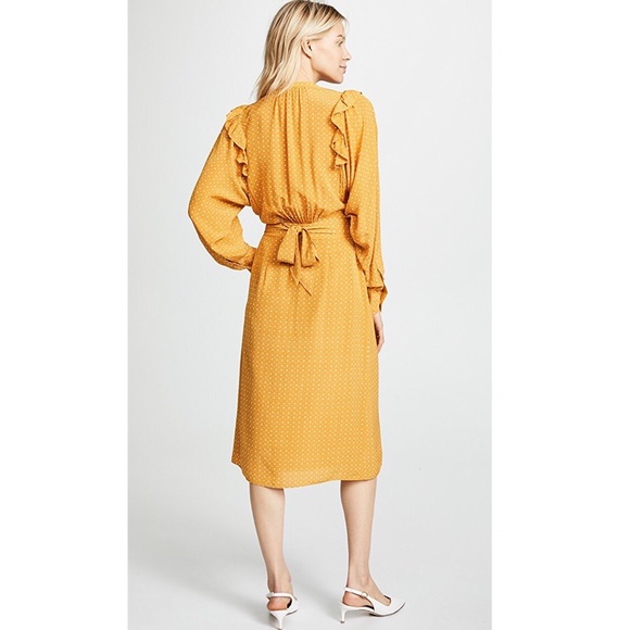 🆕 Joie Redson Dress in Dusty Gold - Picture 3 of 5